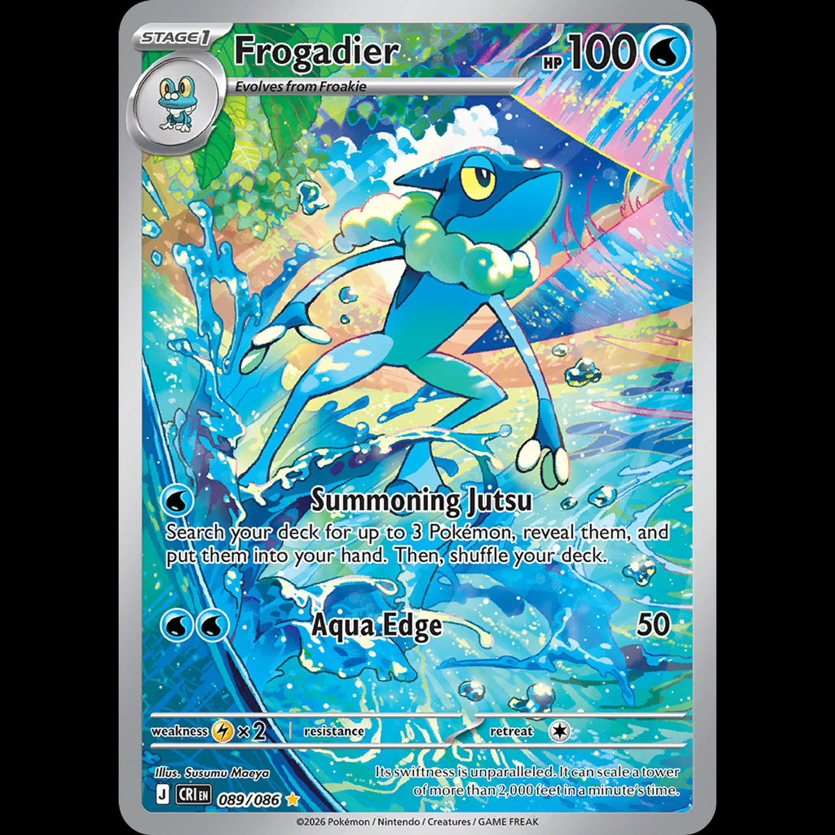 Frogadier - Chaos Rising #089/086 - Illustration Rare