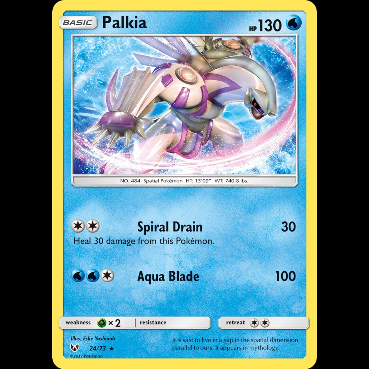 Palkia - Shining Legends #24/73 - Rare Holo