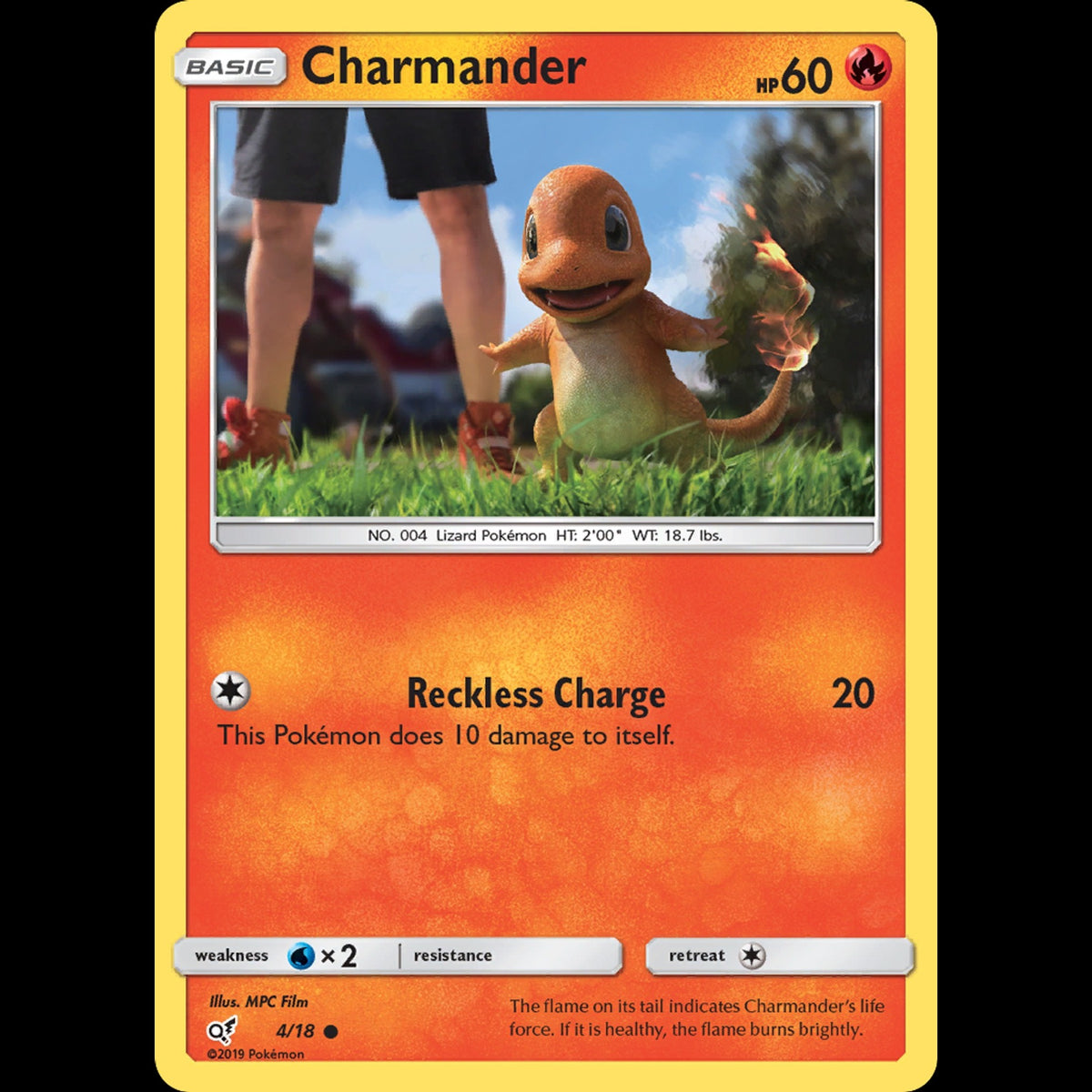 Charmander - Detective Pikachu #4/18 - Common