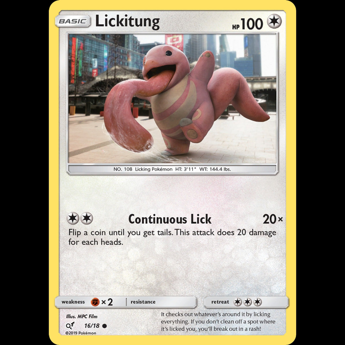 Lickitung - Detective Pikachu #16/18 - Common