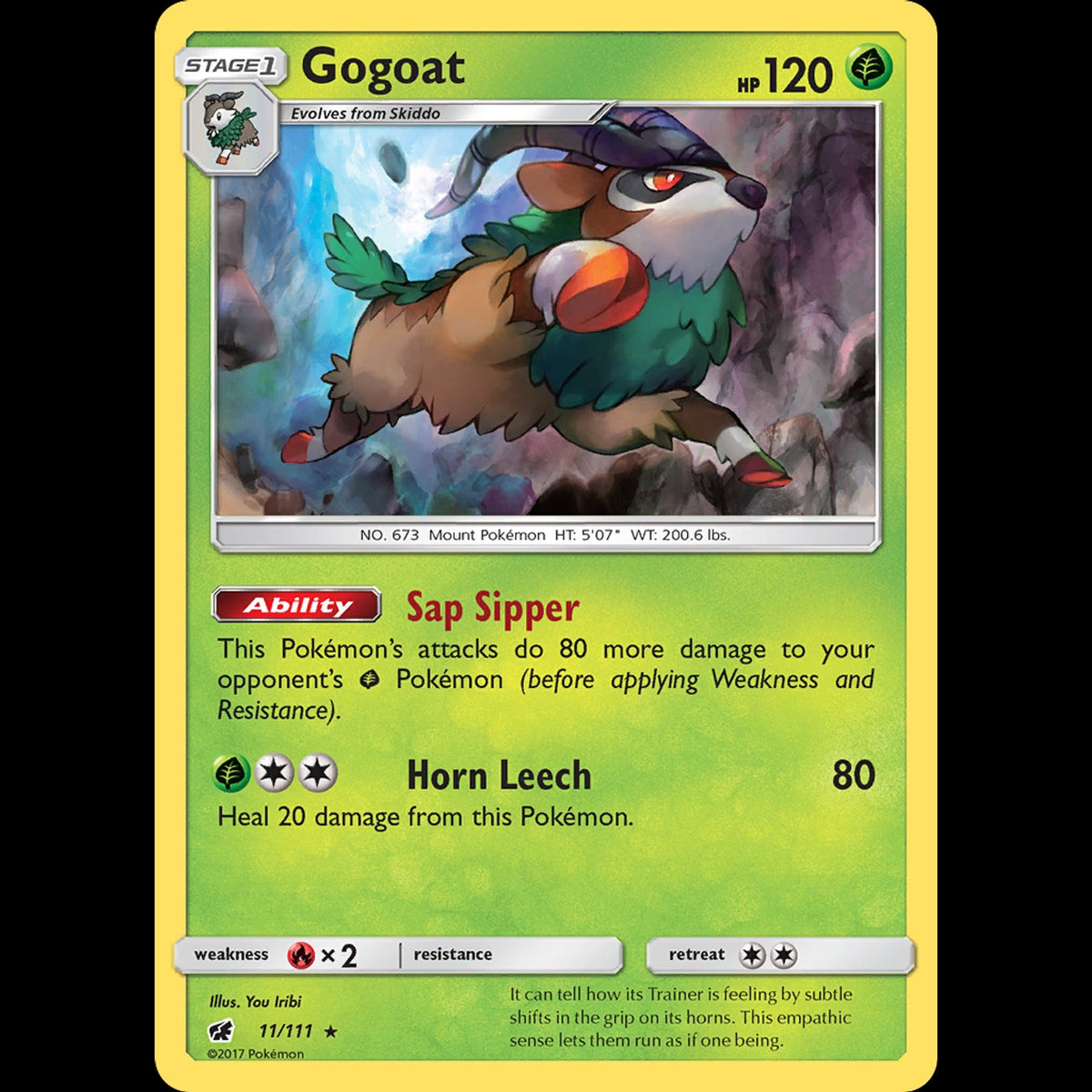 Gogoat - Crimson Invasion #11/111 - Rare Holo