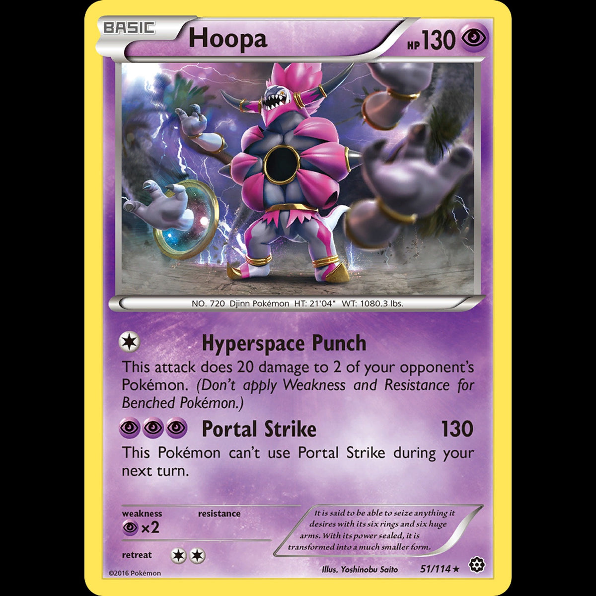 Hoopa - Steam Siege #51/114 - Rare