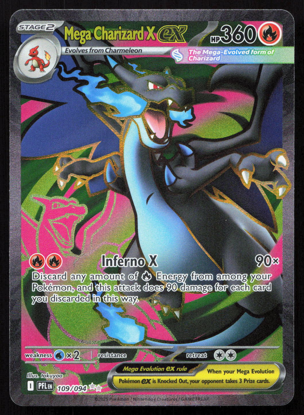Mega Charizard X ex - Phantasmal Flames #109/094 - Ultra Rare