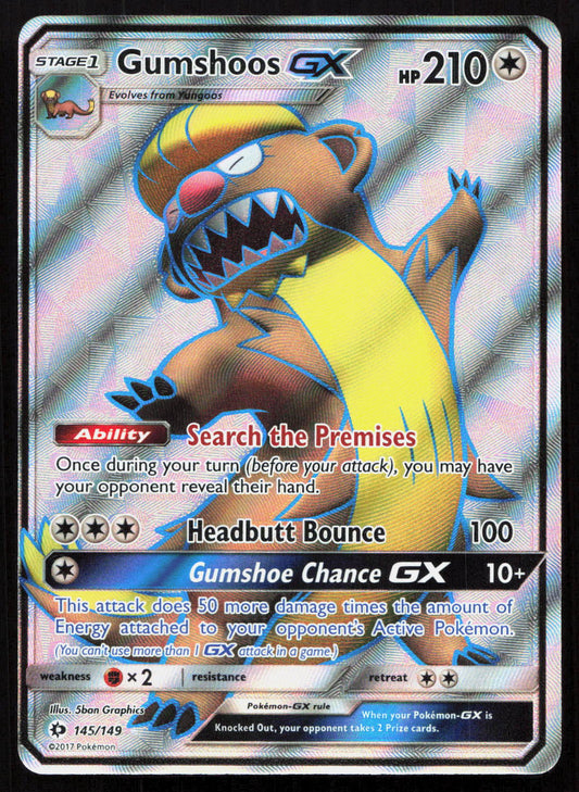 Gumshoos-GX - Sun & Moon #145/149 - Rare Ultra