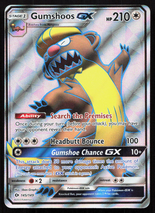 Gumshoos-GX - Sun & Moon #145/149 - Rare Ultra
