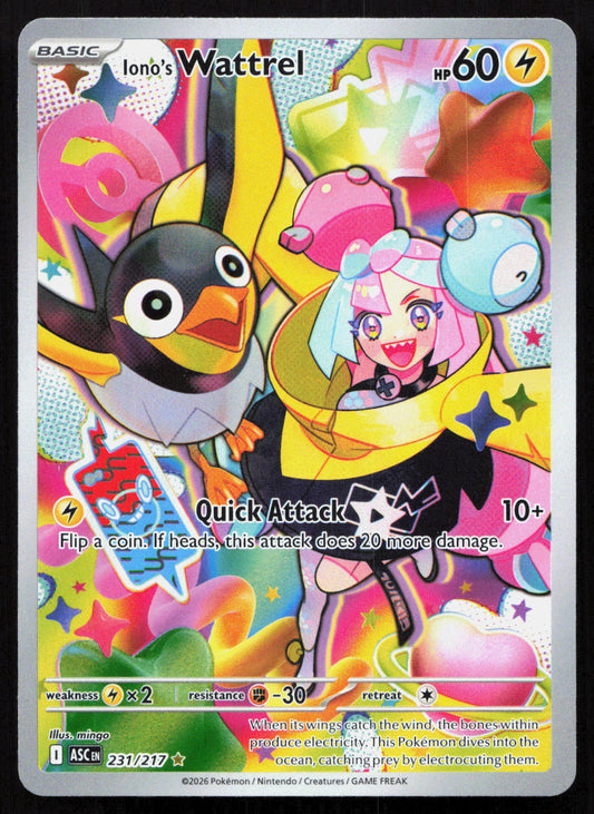 Iono's Wattrel - Ascended Heroes #231/217 - Illustration Rare