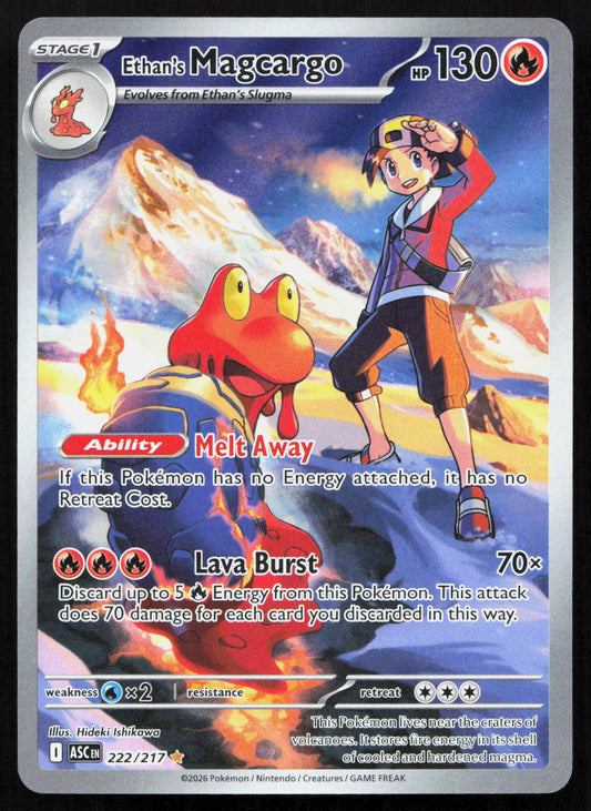 Ethan's Magcargo - Ascended Heroes #222/217 - Illustration Rare