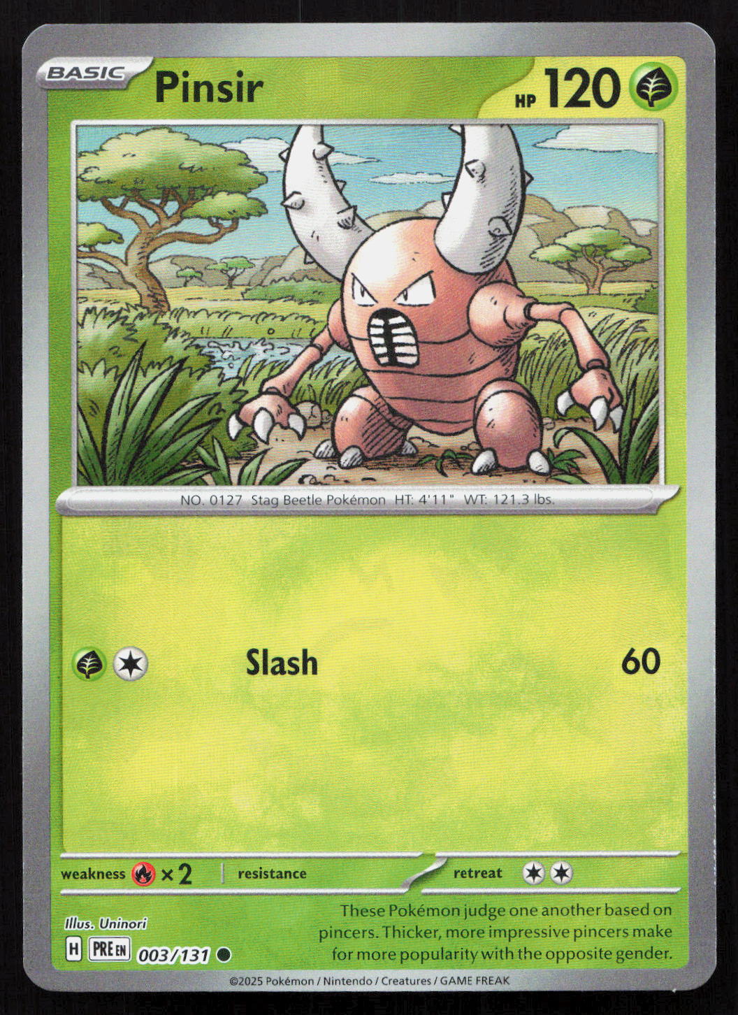 Pinsir - Prismatic Evolutions #003/131 - Common
