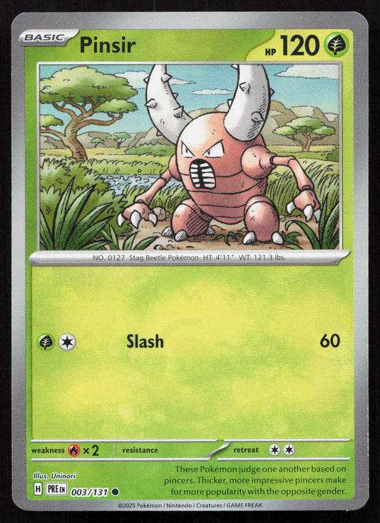 Pinsir - Prismatic Evolutions #003/131 - Common