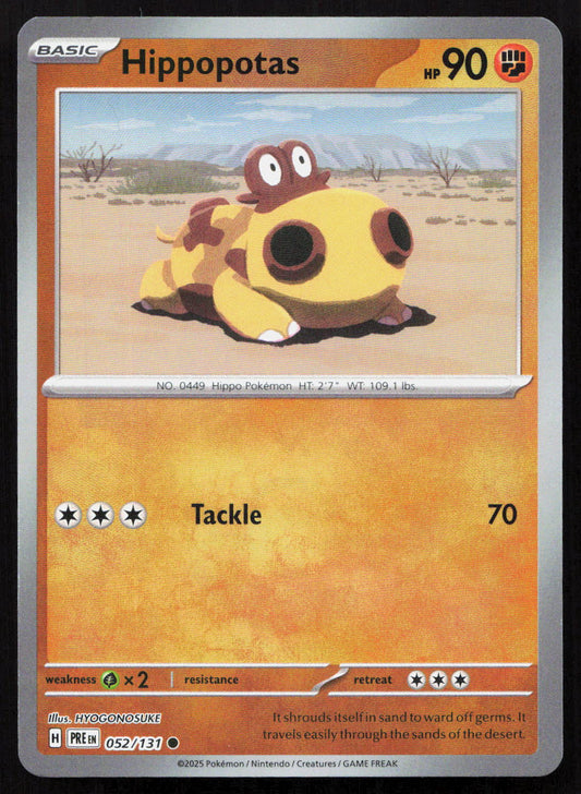 Hippopotas - Prismatic Evolutions #052/131 - Common
