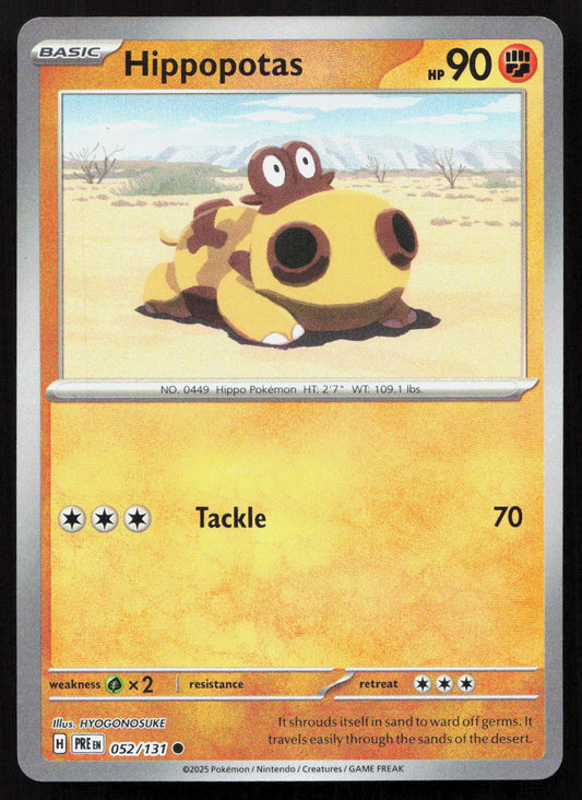 Hippopotas - Prismatic Evolutions #052/131 - Common