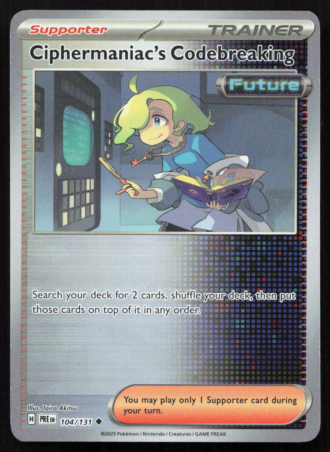 Ciphermaniac's Codebreaking - Prismatic Evolutions #104/131 - Uncommon