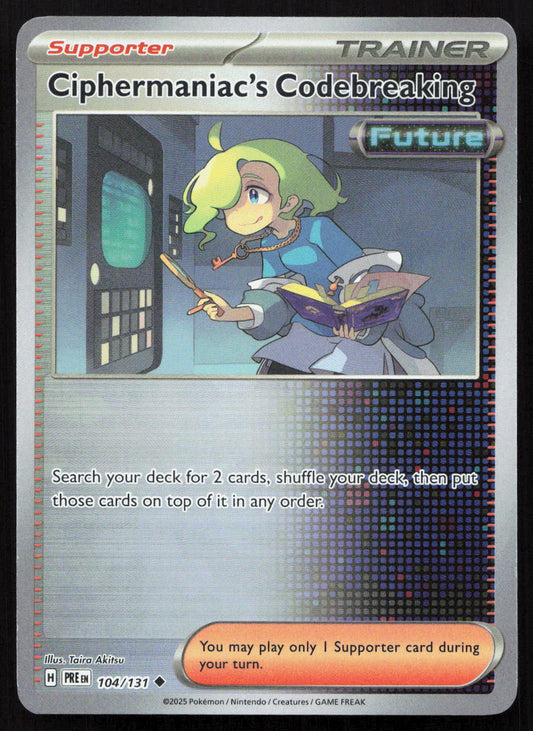 Ciphermaniac's Codebreaking - Prismatic Evolutions #104/131 - Uncommon