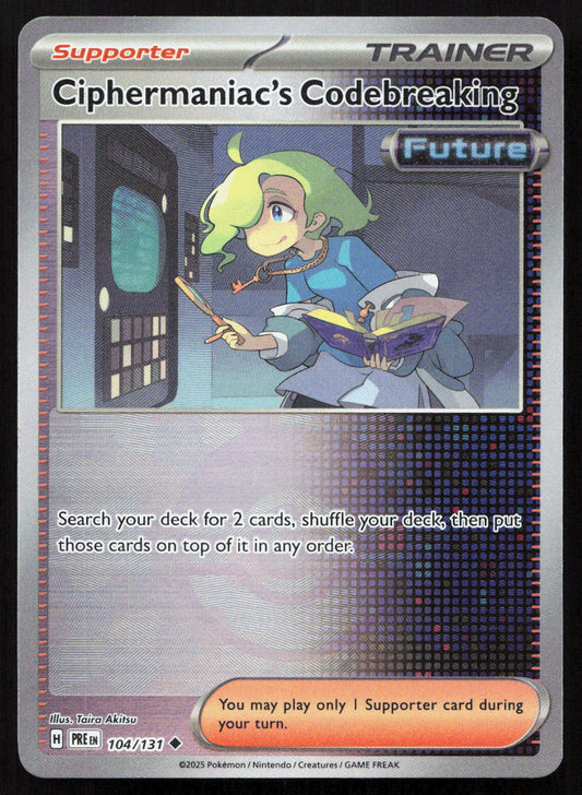 Ciphermaniac's Codebreaking - Prismatic Evolutions #104/131 - Uncommon