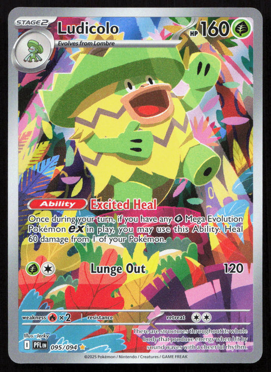 Ludicolo - Phantasmal Flames #095/094 - Illustration Rare