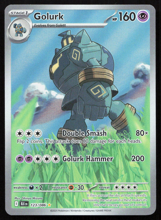 Golurk - Black Bolt #123/086 - Illustration Rare