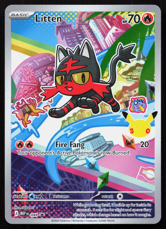 Litten - Mega Evolution Black Star Promos #044 - Promo