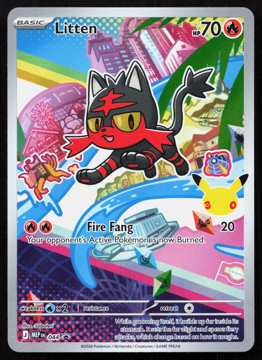 Litten - Mega Evolution Black Star Promos #044 - Promo