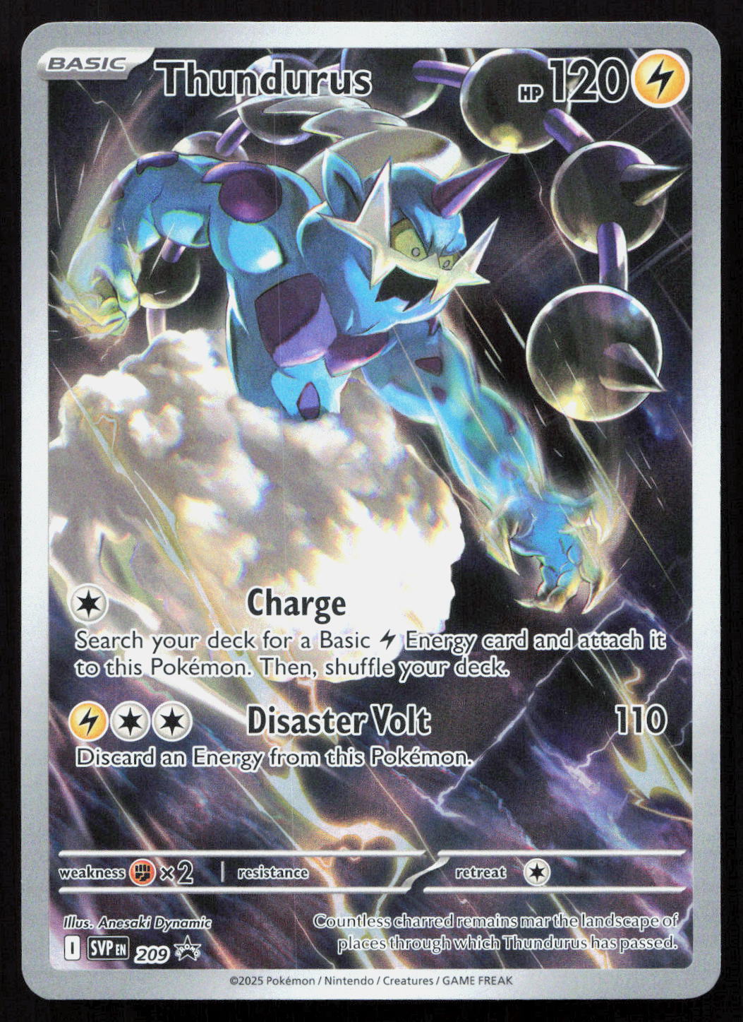 Thundurus - Scarlet & Violet Black Star Promos #209 - Promo