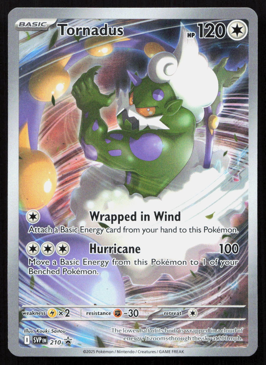 Tornadus - Scarlet & Violet Black Star Promos #210 - Promo