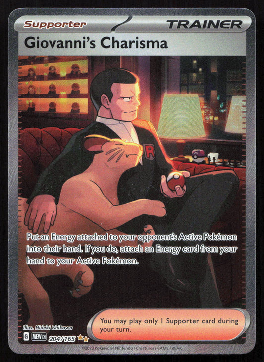 Giovanni's Charisma - 151 #204/165 - Special Illustration Rare