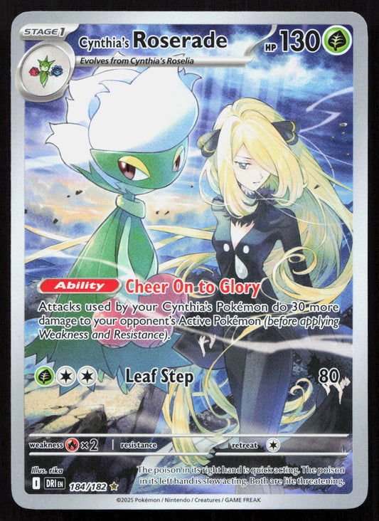 Cynthia's Roserade - Destined Rivals #184/182 - Illustration Rare