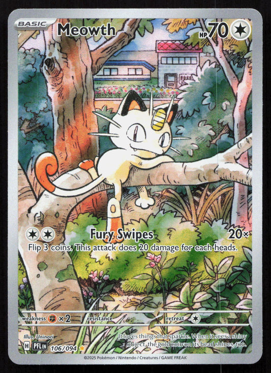 Meowth - Phantasmal Flames #106/094 - Illustration Rare