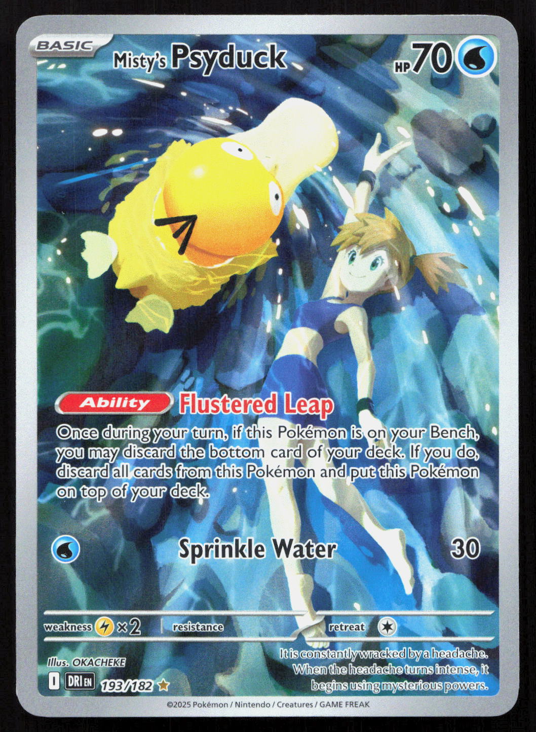Misty's Psyduck - Destined Rivals #193/182 - Illustration Rare