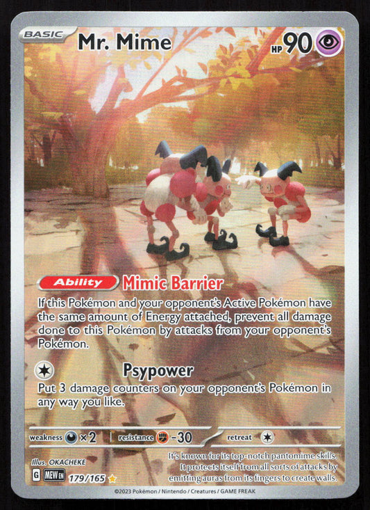 Mr. Mime - 151 #179/165 - Illustration Rare