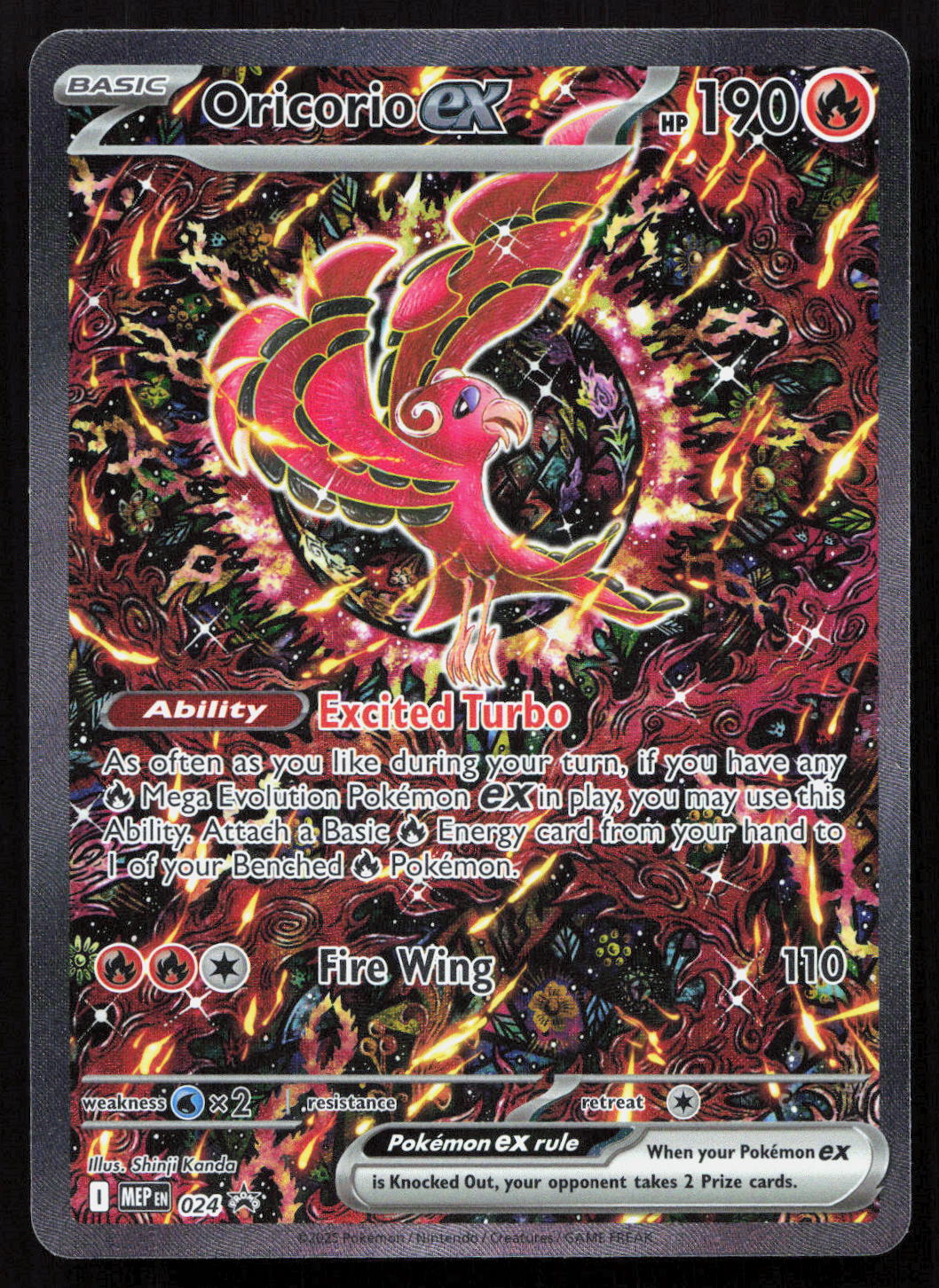 Oricorio ex - Mega Evolution Black Star Promos #024 - Promo