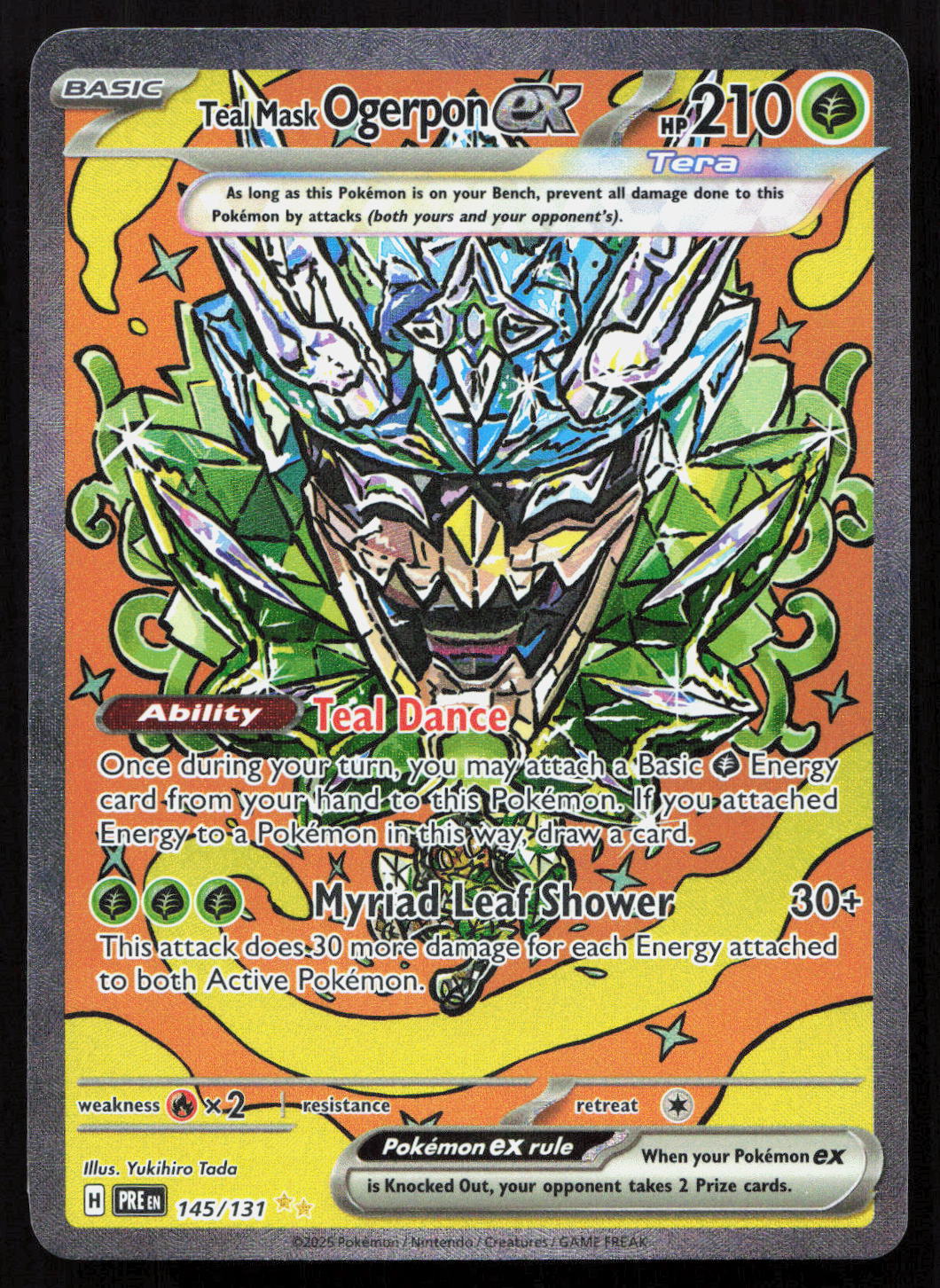 Teal Mask Ogerpon ex - Prismatic Evolutions #145/131 - Special Illustration Rare