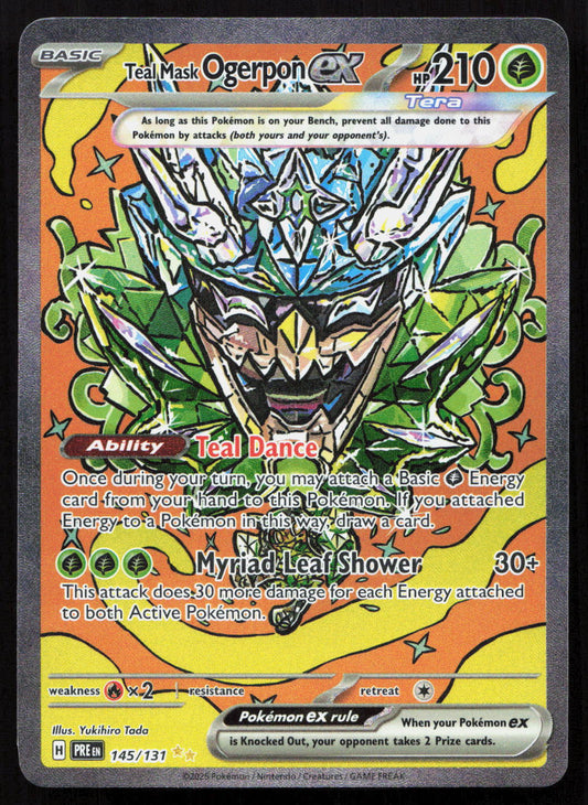 Teal Mask Ogerpon ex - Prismatic Evolutions #145/131 - Special Illustration Rare