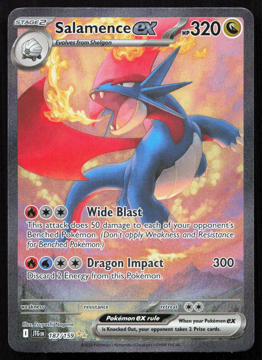 Salamence ex - Journey Together #187/159 - Special Illustration Rare