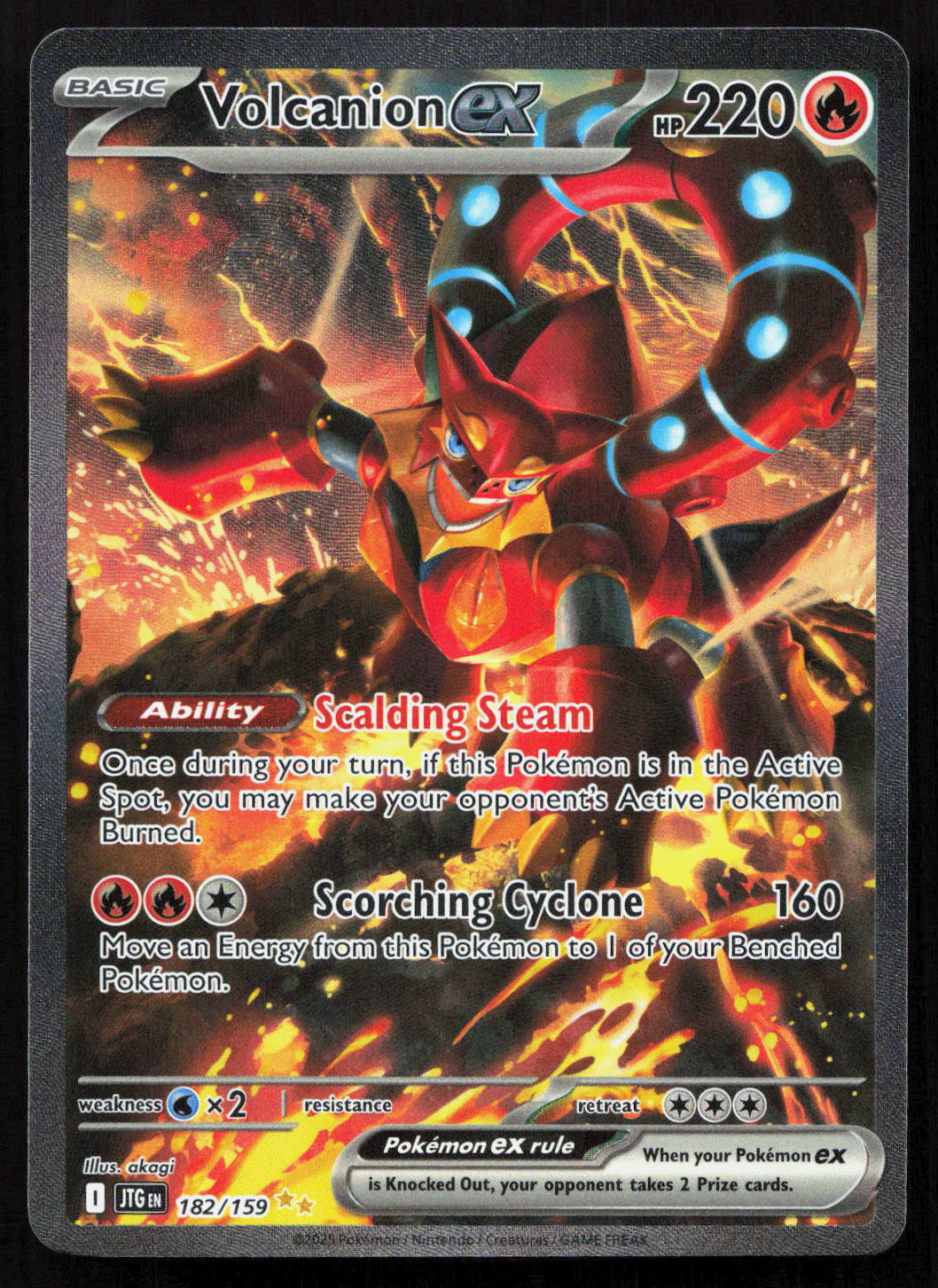 Volcanion ex - Journey Together #182/159 - Special Illustration Rare