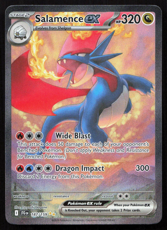 Salamence ex - Journey Together #187/159 - Special Illustration Rare