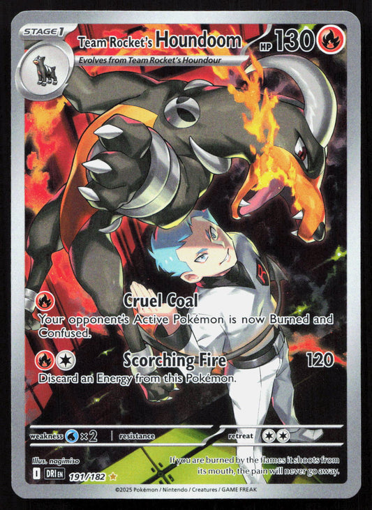 Team Rocket's Houndoom - Destined Rivals #191/182 - Illustration Rare