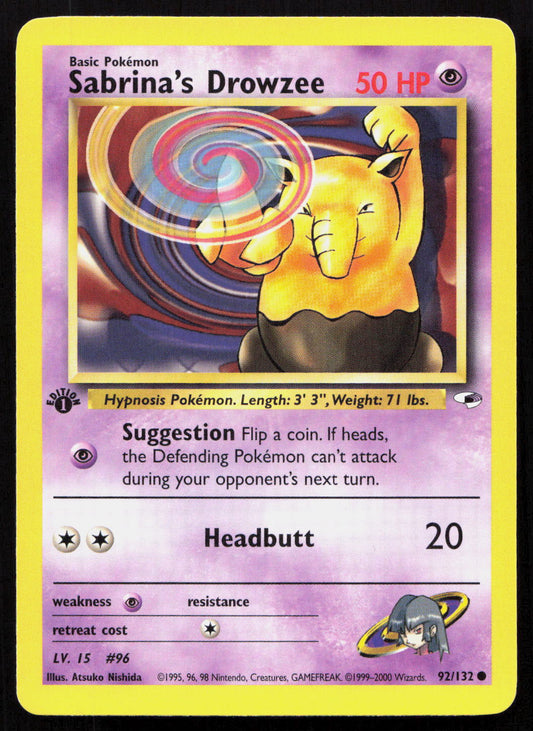 Sabrina's Drowzee - Gym Heroes #92/132 - Common