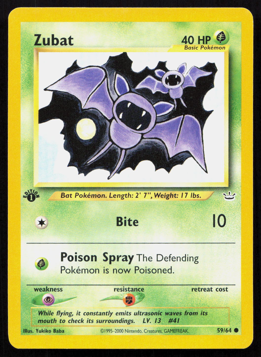 Zubat - Neo Revelation #59/64 - Common