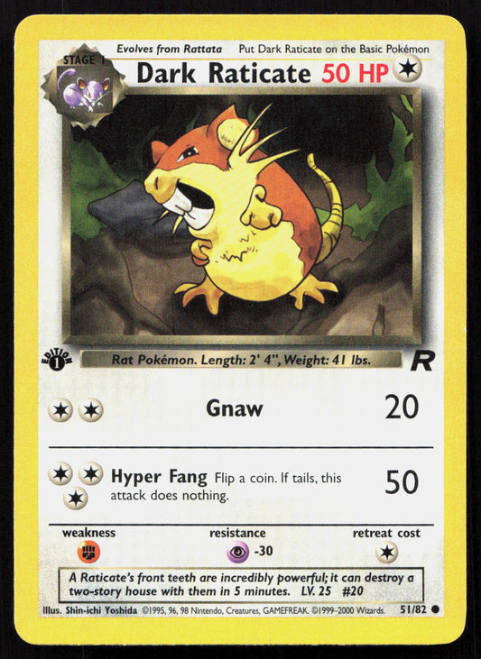 Dark Raticate - Team Rocket #51/82 - Common