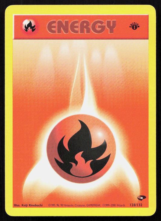 Fire Energy - Gym Challenge #128/132 - Common