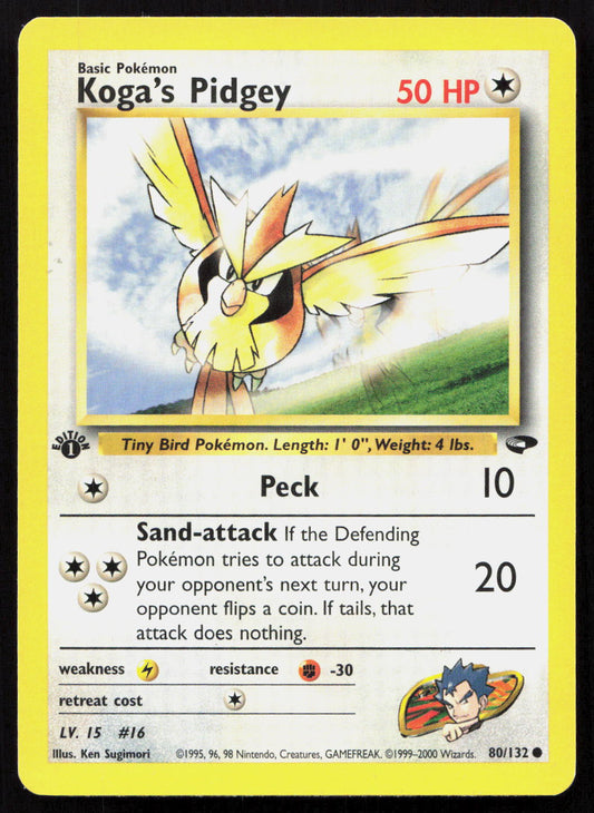 Koga's Pidgey - Gym Challenge #80/132 - Common
