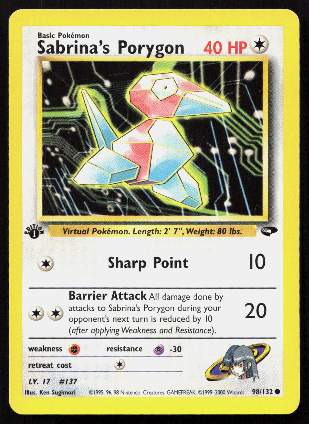 Sabrina's Porygon - Gym Challenge #98/132 - Common