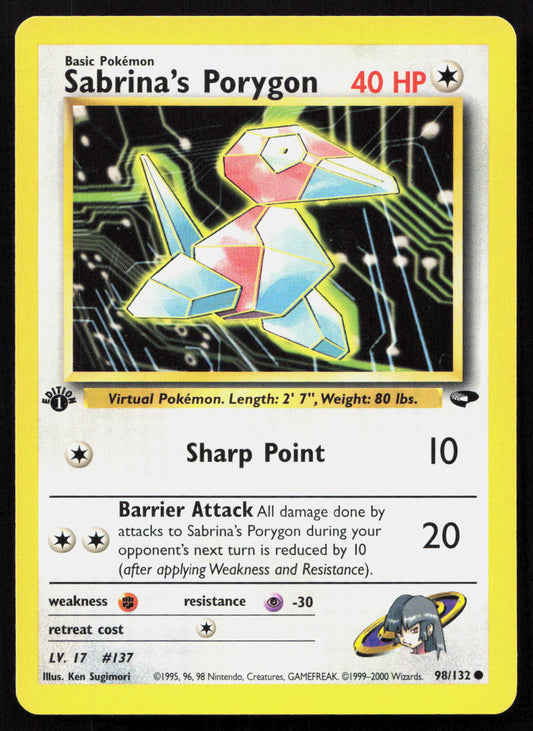 Sabrina's Porygon - Gym Challenge #98/132 - Common