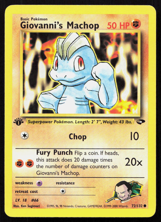 Giovanni's Machop - Gym Challenge #72/132 - Common