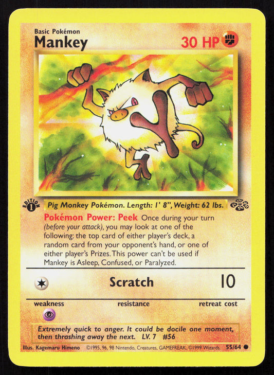 Mankey - Jungle #55/64 - Common