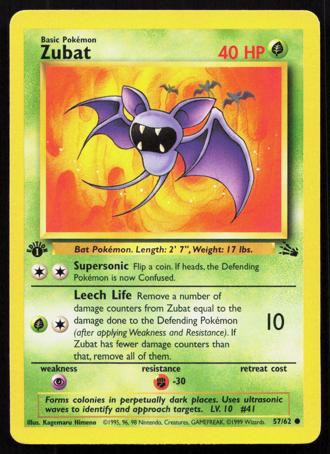 Zubat - Fossil #57/62 - Common