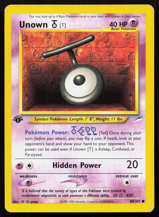Unown [T] - Neo Destiny #88/105 - Common