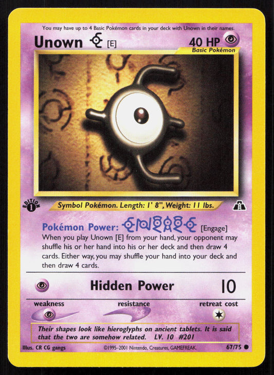 Unown [E] - Neo Discovery #67/75 - Common