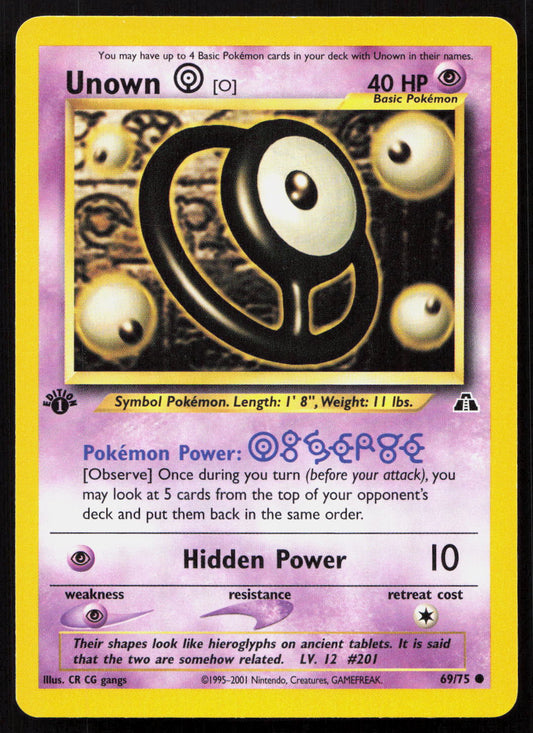 Unown [O] - Neo Discovery #69/75 - Common