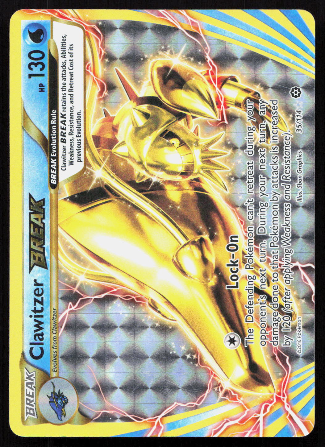 Clawitzer BREAK - Steam Siege #35/114 - Rare BREAK